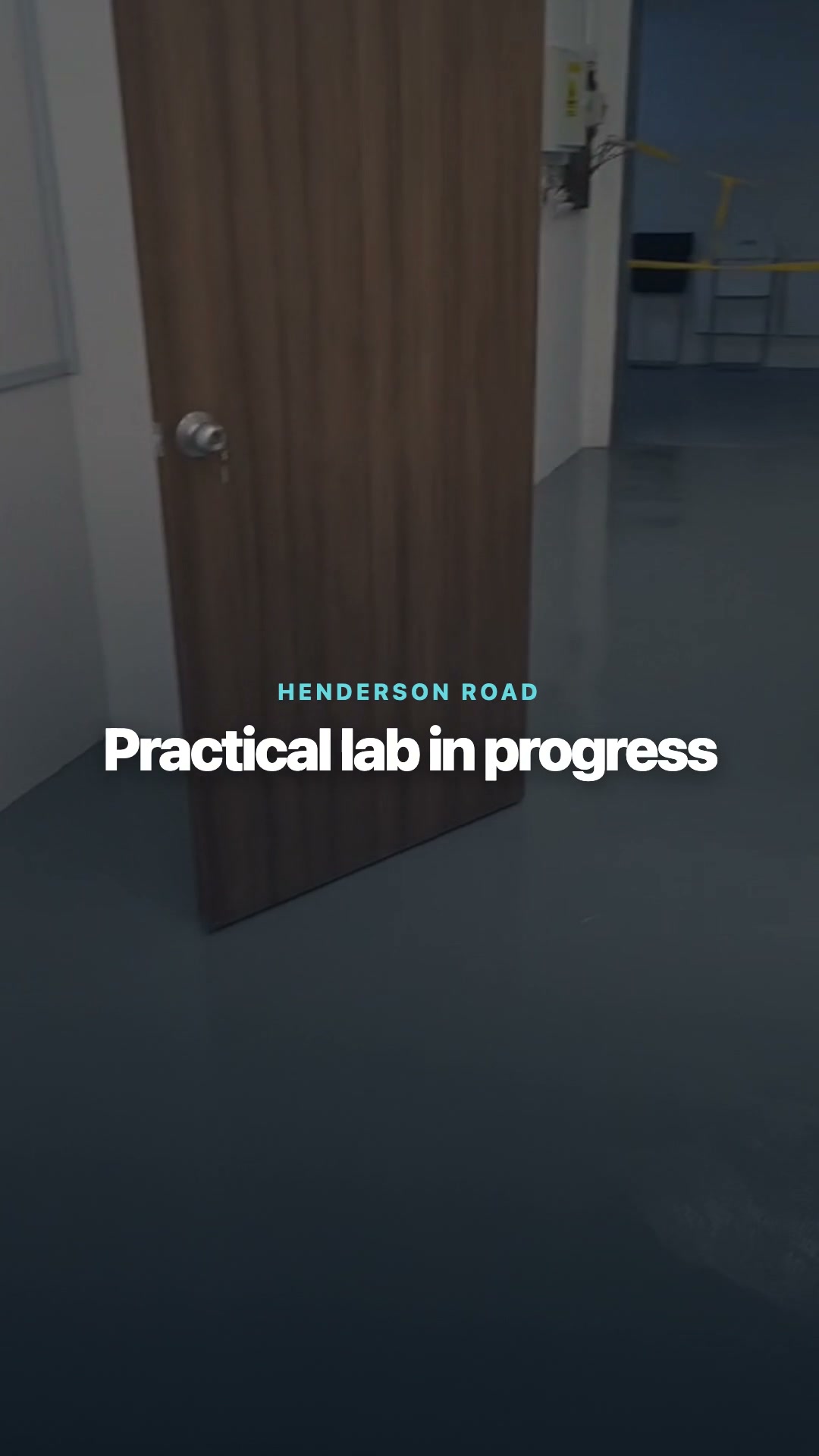 The Henderson Road practical laboratory during renovation